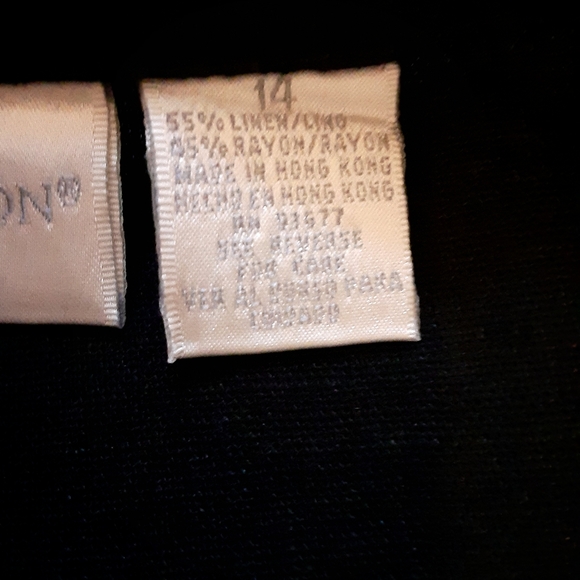 Worthington Linen Dress with Abalone Shell Buttons - Picture 15 of 16